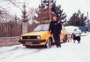 1995 mit dem VW Golf vom ÖAMTC in Seyring